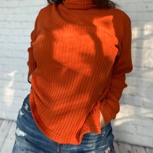 Vintage Rib Knit Turtleneck